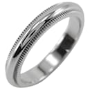 Anel de metal para aliança de casamento Tiffany & Co Platinum Milgrain 6.0001757E7 em excelente estado