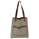 GUCCI GG Supreme Web Sherry Line Einkaufstasche Beige Rot Grün 40 02 003 Auth yk12106 - Gucci