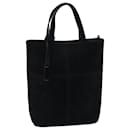 GUCCI Hand Bag Suede Black 000 2113 0553 Auth 73731 - Gucci