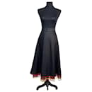 Kenzo Jungle black linen skirt with ruffles - Autre Marque