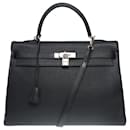 HERMES Kelly 35 Bag in Black Leather - 101891 - Hermès