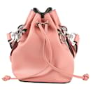 FENDI Calfskin Mini Mon Tresor 2Way Bucket Shoulder Bag in Pink 8BS010 - Fendi
