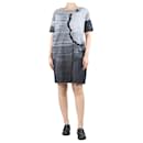 Grey printed midi dress - size UK 4 - Marni