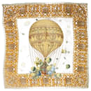 Écharpe montgolfière en soie jaune - Christian Dior