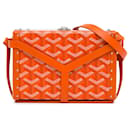 Goyard Orange Goyardine Minaudiere Trunk Bag