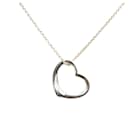 Tiffany Silver Sterling Silver Open Heart Pendant Necklace - Tiffany & Co