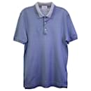 Salvatore Ferragamo Polo T-Shirt in Blue Cotton