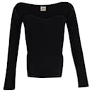 Khaite Maddy Ribbed-Knit Sweater in Black Viscose