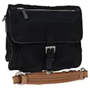 PRADA Shoulder Bag Nylon Leather Black Auth am6182 - Prada