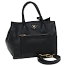 PRADA Hand Bag Leather 2way Black BN2626 Auth am6177A - Prada
