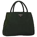 PRADA Hand Bag Nylon Green Auth fm3425 - Prada