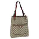 GUCCI GG Supreme Web Sherry Line Sac cabas PVC Beige Rouge 002 58 6487 Auth yk12337 - Gucci