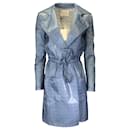 Trench-coat en dentelle bleu Twilley Atelier - Autre Marque