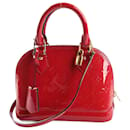 Louis Vuitton Vernis Alma BB 2Way Handtasche in Rot M91771