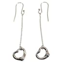 Tiffany & Co Boucles d'oreilles pendantes coeur ouvert en argent Boucles d'oreilles en métal 6.0112465E7 en excellent état