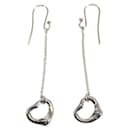 Tiffany & Co Silver Open Heart Drop Earrings  Metal Earrings 6.0112465E7 in Excellent condition