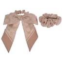 Gucci GG Canvas Scrunchies Set Canvas Hair Accessory 770292 3G001 5878 in Excellent condition