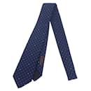 Corbata de seda Hermes Jacquard Corbata de lona 336111T 01 en excelentes condiciones - Hermès