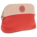 Hermes Toile Mini Bolide Pouch  Canvas Vanity Bag 102315M 01 in Good condition - Hermès