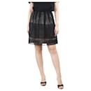 Black lace midi skirt - size UK 14 - Christian Dior
