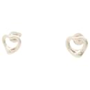 Sterling silver open heart earrings - Tiffany & Co