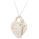 Collar de corazón y llave de plata de primera ley - Tiffany & Co