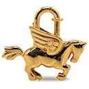 Hermès Gold Pegasus Cadena Lock Charm