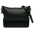 Chanel Preto Médio Pele de Cordeiro Gabrielle Crossbody