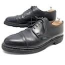 CHAUSSURES PARABOOT DERBY AZAY GRIFF 11 45 CUIR NOIR BLACK LEATHER SHOES - Paraboot