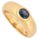 VINTAGE BAGUE CHAUMET JONC EN OR JAUNE 18K ET SAPHIR T 49 SAPPHIRE GOLDEN RING - Chaumet