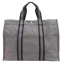 Hermes Toile Fourre Tout GM Canvas Tote Bag in Good condition - Hermès