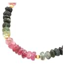 [LuxUness] 18k Gold Tourmaline Bead Necklace Metal Necklace in Good condition - & Other Stories