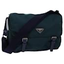 PRADA Shoulder Bag Nylon Green Auth 73973 - Prada