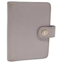 CHANEL Day Planner Cover Leather Gray CC Auth am6197 - Chanel