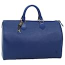 LOUIS VUITTON Epi Speedy 35 Hand Bag Toledo Blue M42995 LV Auth 72296 - Louis Vuitton
