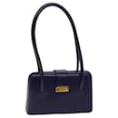 GUCCI Shoulder Bag Leather Outlet Purple Auth 73727 - Gucci