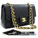 CHANEL Classic Double Flap 9" Chain Shoulder Bag Black Lambskin - Chanel