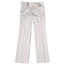 Dolce & Gabbana y2k women's white trousers
