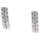 18K White Gold Earrings with 28 Natural Diamonds - Autre Marque