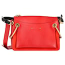 Chloé Small Roy Shoulder Bag in Red Leather