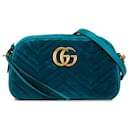 Bolsa crossbody de veludo Gucci GG Marmont Bolsa crossbody de lona 447632 em bom estado