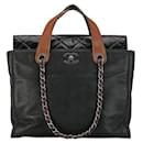 Chanel Leather In The Mix Portobello Tote Leather Tote Bag in Good condition