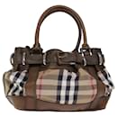 BURBERRY Nova Check Einkaufstasche Canvas Beige Auth yk12200 - Burberry