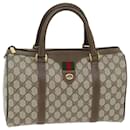 GUCCI GG Supreme Web Sherry Line Boston Bag PVC Beige Rouge 40 02 007 Auth yk12310 - Gucci