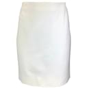 Akris Punto Cream Viscose Stretch Knit Skirt - Autre Marque