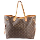 Louis Vuitton Monogram Neverfull Tote GM Handbag in Brown M40157
