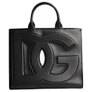 Black DG leather tote - Dolce & Gabbana