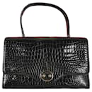 Sac Hermès porter vintage  collector croco