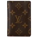 Porte-cartes monogramme marron Louis Vuitton
