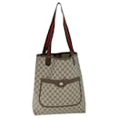 GUCCI GG Supreme Web Sherry Line Tote Bag Beige Red Green 40 02 003 Auth yk12095 - Gucci